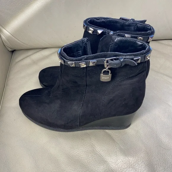 Girls wedge heel boots hot sale